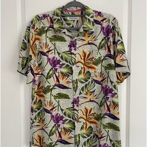 Tommy Bahama 100% Silk Hawaiian Shirt